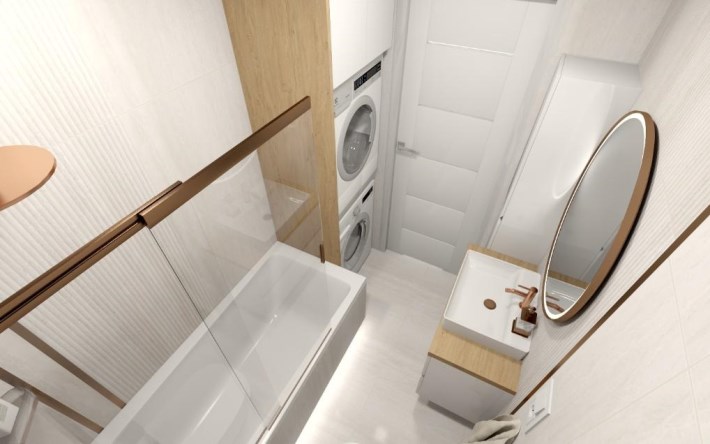 wizualizacja jak mogłaby wyglądać łazienka