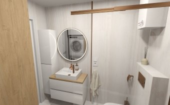 wizualizacja jak mogłaby wyglądać łazienka